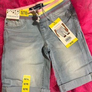 VIGOSS BERMUDA SHORTS Size S (7/8) Light Blue